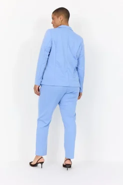 Clearance Curvy WA-SINA 1 Blazer Lyseblå Dame Blazere & Veste