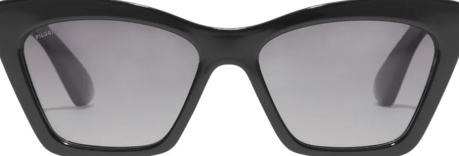 DAKOTA kantet cat-eye solbriller sort-Pilgrim Online