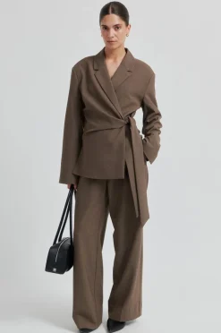 Dakota Wrap Blazer-Second Female Online