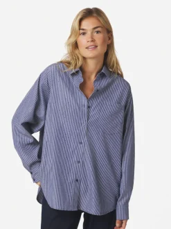 Dalma B Stripe Stone Shirt-Neo Noir
