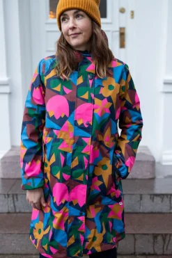 Dame Danefæ Regntøj>Danedith Rain Coat Dk Navy GEOFLEUR