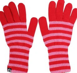 Danegoose Wool Gloves Bright Red/Spicy Pink-Danefæ New
