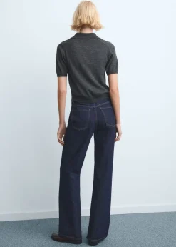Danila high-waisted wide-leg jeans-MANGO Hot
