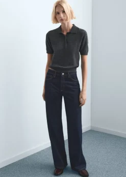 Danila high-waisted wide-leg jeans-MANGO Hot