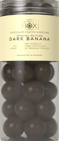 BOX-THE-ORIGINAL Vingummi>DARK BANANA - Large (uden gelatine)
