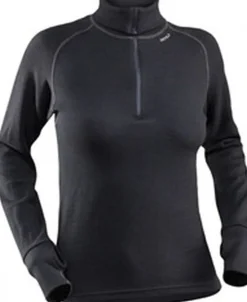 Discount Expedition Zip Neck trøje, Black Dame Skitøj|Sport