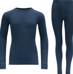 Børn Devold Skitøj>Outdoor Wool Set Uldundertøj, junior 10-16 år