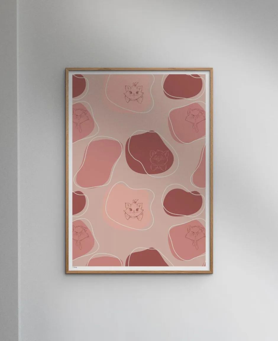 Disney - Aristocats Pink & Red-Poster & Frame Sale