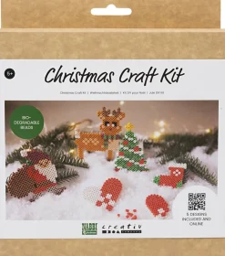 Børn Creativ Company Kreativitet>DIY Kit BioBeads , Julemand, julesok, julehjerte, juletræ o