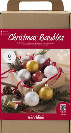 DIY Kit Julekugler, Glitter-Creativ Company