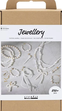 Børn Creativ Company Kreativitet>DIY Mix Smykker, Halskæder, armbånd, øreringe, forgyldt, hvi