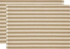 Dækkeserviet 33x48 2-pk Statement Stripe Beige-Södahl New
