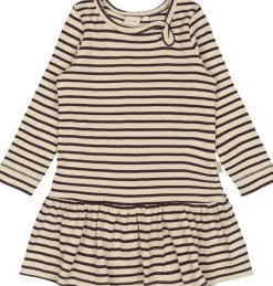 Børn PETIT PIAO Kjoler>Dress L/S Modal Striped