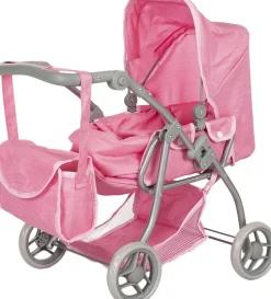 Børn Mamamemo Dukker & Tilbehør>DUKKEVOGN MED LIFT. PINK