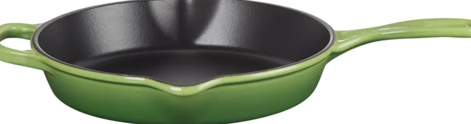 Dyb Stegepande i støbejern 26 cm Bamboo Green-Le Creuset Best