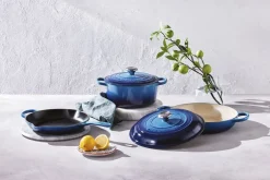 Dyb Stegepande i støbejern 26cm Azure Blue-Le Creuset Hot