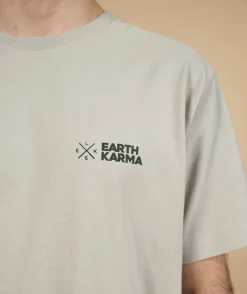 ELSK T-Shirts>EARTH KARMA BRUSHED T-SHIRT