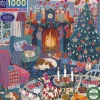 - Puslespil 1000 brk - English Cottage Christmas-eeBoo Outlet
