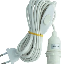 New Electric cord white Lampetilbehør