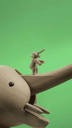 Kay Bojesen Figurer & Skulpturer>Elefant liliput eg