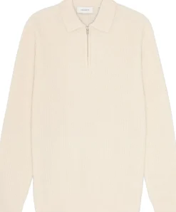 Les Deux Strik>Elinor Zipper Polo Knit