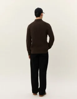 Elinor Zipper Polo Knit-Les Deux