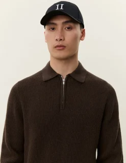 Elinor Zipper Polo Knit-Les Deux