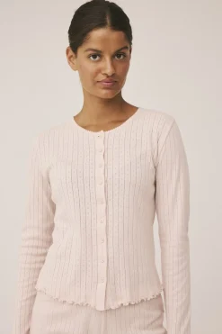 Eloise 10 Cardigan Pointelle - 100% Økologisk Bomuld GOTS-Magasin du Nord Collection Clearance
