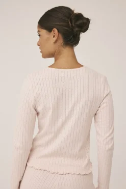 Eloise 10 Cardigan Pointelle - 100% Økologisk Bomuld GOTS-Magasin du Nord Collection Clearance