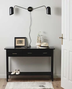 Nordal Væglamper>ERIS wall lamp, 2 arms - black