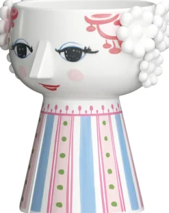 Eva Lysestage H9. 5 cm pink Lys & Lysestager