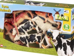 Børn Legetøj Legetøjsfigurer>FARM DYR I BOX 10 DELE