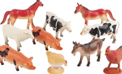 Børn Legetøj Legetøjsfigurer>FARM DYR I BOX 10 DELE