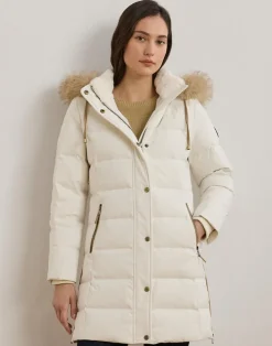 Dame Lauren Ralph Lauren Jakker & Frakker>Faux-Fur-Trim Hooded Down Coat