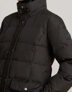 Faux-Fur-Trim Quilted Down Maxicoat-Lauren Ralph Lauren Discount