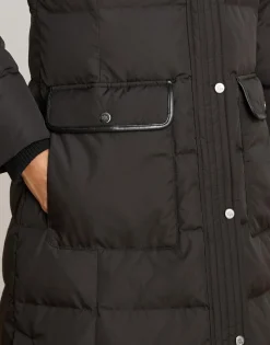 Faux-Fur-Trim Quilted Down Maxicoat-Lauren Ralph Lauren Discount