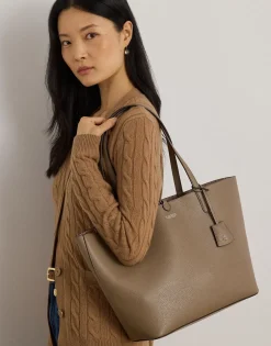 Sale Faux-Leather Large Reversible Tote Bag Dame Shoppere