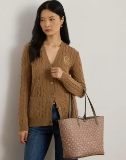 Sale Faux-Leather Large Reversible Tote Bag Dame Shoppere