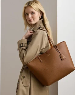 Dame Lauren Ralph Lauren Skuldertasker>Faux-Leather Reversible Tote