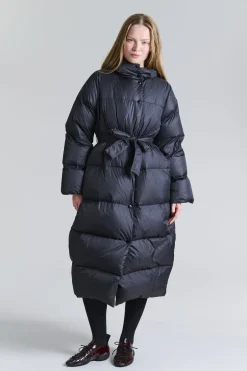 Feather down dunjakke med bælte-Bitte Kai Rand Clearance