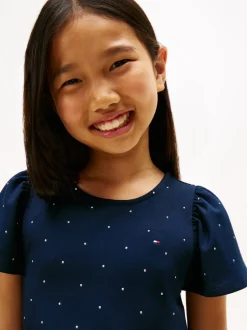 FESTIVE STUD ALINE DRESS SS-Tommy Hilfiger Clearance