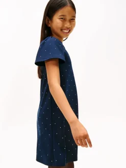 FESTIVE STUD ALINE DRESS SS-Tommy Hilfiger Clearance