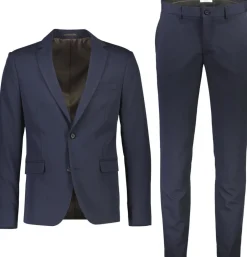 Lindbergh Jakkesæt & Blazere>Fine twill stretch suit