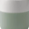 New Fluted Contrast Mug 35cl Lichen Kopper & Krus