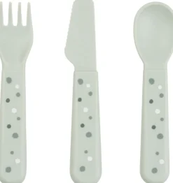 Foodie bestiksæt Happy dots Grøn-Done by Deer New