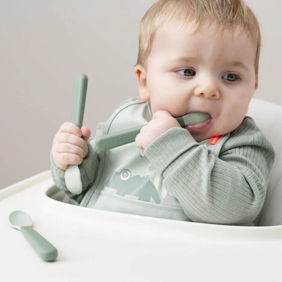 Børn Done by Deer Børneservice>Foodie easy-grip babyske 3-pak Grøn