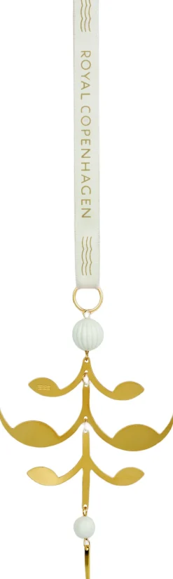 Forgyldt juleornamen, palmette-Royal Copenhagen New