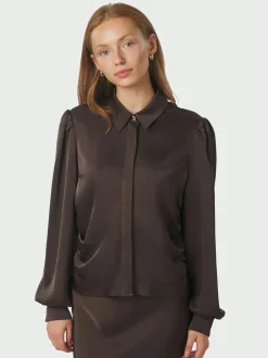 Dame Neo Noir Bluser & Skjorter>Fransala Heavy Sateen Shirt
