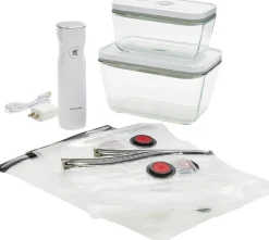 Børn Zwilling Madopbevaring>Fresh & Save Vakuum startersæt, glas 7 dele