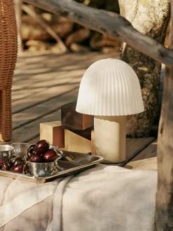 Frill Portable Lamp - Cashmere/White-Ferm Living Sale